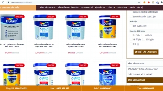 Thiết Kế Website Đại Lý Sơn Dulux Toa