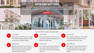 Thiết Kế Website Ngành Nhôm Kính