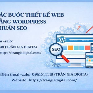 7 C&aacute;c Bước Thiết Kế Web Bằng WordPress Chuẩn SEO 