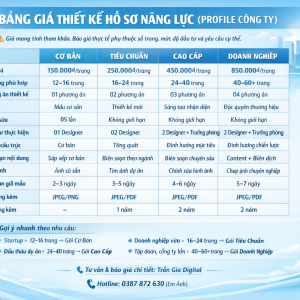 B&aacute;o gi&aacute; thiết kế profile hồ sơ năng lực c&ocirc;ng ty |Trần Gia Digital - 0378726309