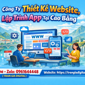 C&ocirc;ng ty Thiết Kế Website, Lập Tr&igrave;nh App Tại Cao Bằng | 0961644448 Trần Gia Digital