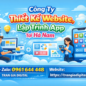 C&ocirc;ng ty Thiết Kế Website, Lập Tr&igrave;nh App Tại H&agrave; Nội | 0961644448 Trần Gia Digital