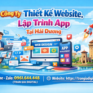 C&ocirc;ng ty Thiết Kế Website, Lập Tr&igrave;nh App Tại Hải Dương | 0961644448 Trần Gia Digital
