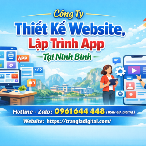 C&ocirc;ng ty Thiết Kế Website, Lập Tr&igrave;nh App Tại Ninh B&igrave;nh | 0961644448 Trần Gia Digital