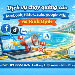 Dịch vụ chạy quảng c&aacute;o facebook, tiktok, zalo, google ads tại B&igrave;nh Định 0938551426 -Trần Gia Digital