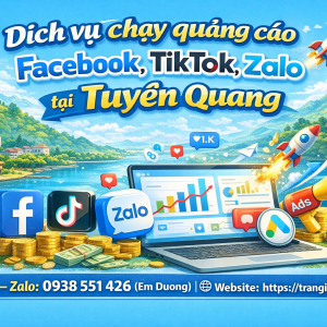 Dịch vụ chạy quảng c&aacute;o facebook, tiktok, zalo, google ads tại Tuy&ecirc;n Quang 0938551426Trần Gia Digital