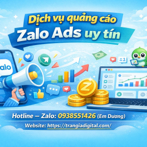 Dịch vụ chạy quảng c&aacute;o zalo ads uy t&iacute;n - 0938551426 -Trần Gia Digital 