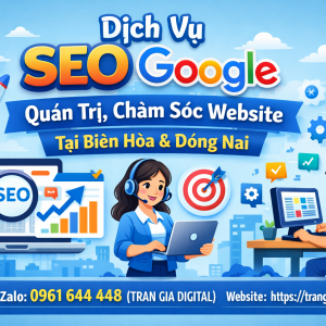 Dịch Vụ SEO Google, Quản Trị Chăm S&oacute;c Website Tại Bi&ecirc;n H&ograve;a v&agrave; Đồng Nai| Trần Gia Digital - 037872630