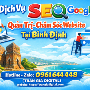 Dịch Vụ SEO Google, Quản Trị Chăm S&oacute;c Website Tại B&igrave;nh Định| Trần Gia Digital - 0378726309 