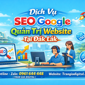 Dịch Vụ SEO Google, Quản Trị Chăm S&oacute;c Website Tại Đắk Lắk| Trần Gia Digital - 0378726309 