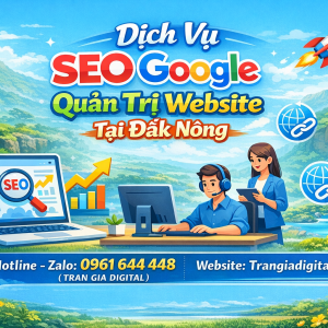 Dịch Vụ SEO Google, Quản Trị Chăm S&oacute;c Website Tại Đắk N&ocirc;ng| Trần Gia Digital - 0378726309 