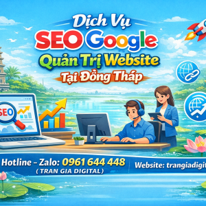 Dịch Vụ SEO Google, Quản Trị Chăm S&oacute;c Website Tại Đồng Th&aacute;p| Trần Gia Digital - 0378726309 