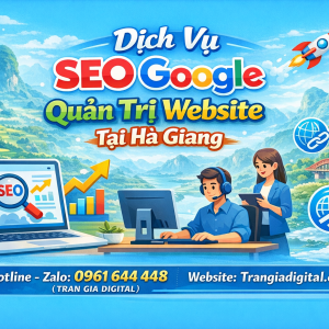 Dịch Vụ SEO Google, Quản Trị Chăm S&oacute;c Website Tại H&agrave; Giang| Trần Gia Digital - 0378726309 