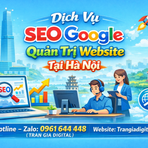 Dịch Vụ SEO Google, Quản Trị Chăm S&oacute;c Website Tại H&agrave; Nội| Trần Gia Digital - 0378726309 
