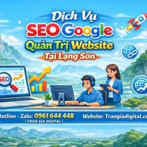 Dịch Vụ SEO Google, Quản Trị Chăm S&oacute;c Website Tại Lạng Sơn| Trần Gia Digital - 0378726309 