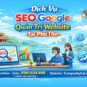 Dịch Vụ SEO Google, Quản Trị Chăm S&oacute;c Website Tại Ph&uacute; Thọ| Trần Gia Digital - 0378726309 