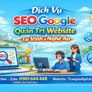 Dịch Vụ SEO Google, Quản Trị Chăm S&oacute;c Website Tại Vinh v&agrave; Nghệ An| Trần Gia Digital - 0378726309 