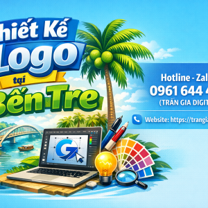Thiết kế logo tại Bến Tre |Trần Gia Digital - 0961644448 