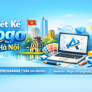 Thiết kế logo tại H&agrave; Nội chuy&ecirc;n nghiệp &ndash; 0961644448 Trần Gia Digital
