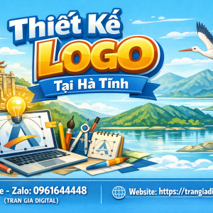 Thiết kế logo tại H&agrave; Tĩnh chuy&ecirc;n nghiệp &ndash; 0961644448 Trần Gia Digital