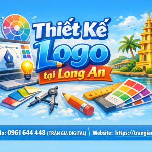 Thiết kế logo tại Long An chuy&ecirc;n nghiệp &ndash; 0961644448 Trần Gia Digital
