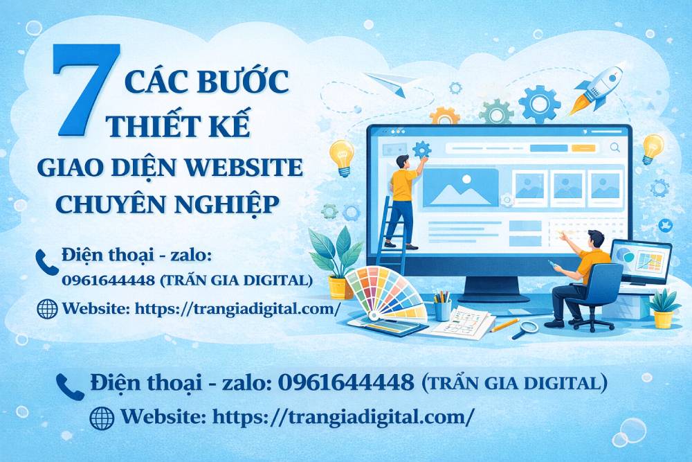các bước thiết kế giao diện website