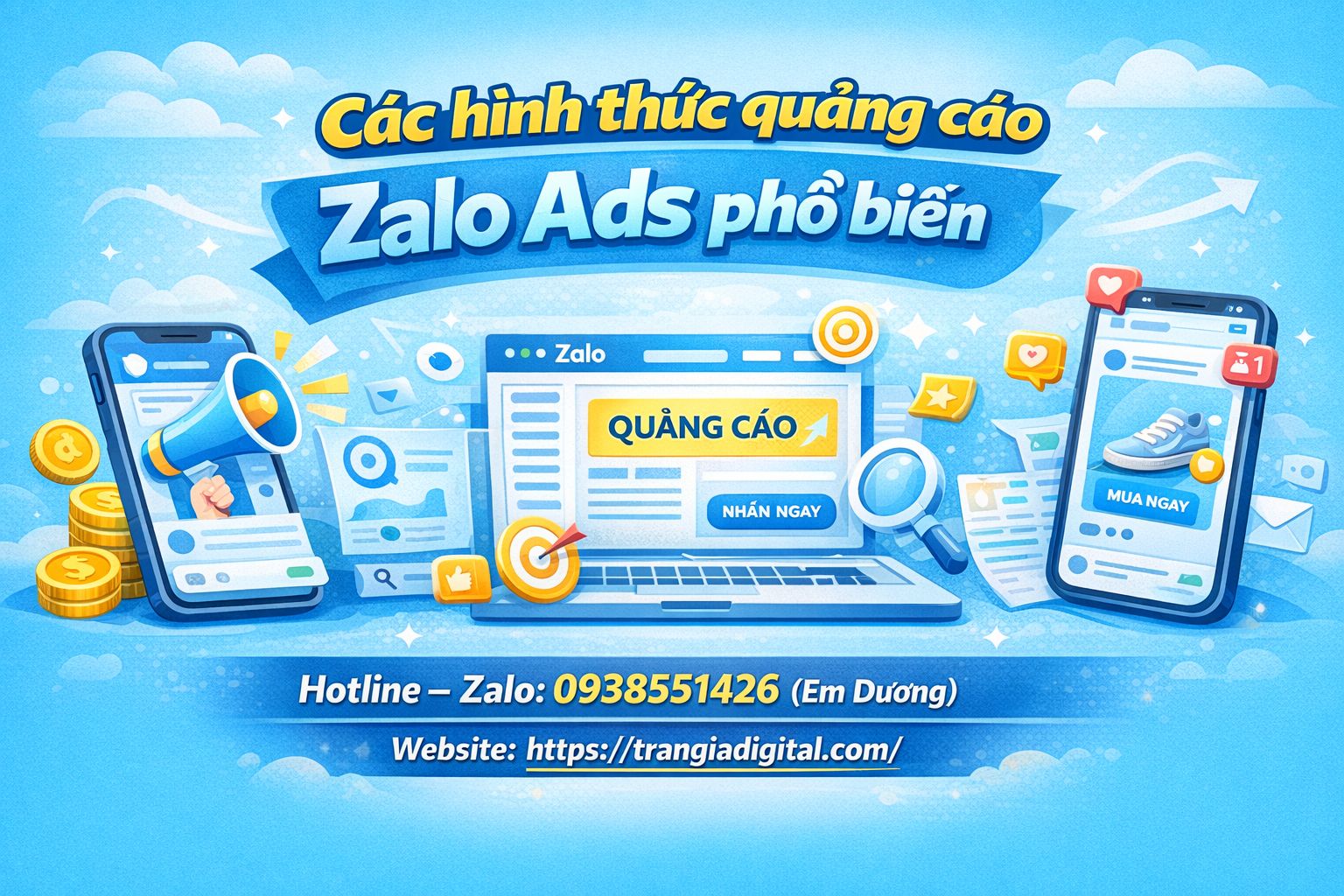 Các hình thức quảng cáo Zalo Ads phổ biến