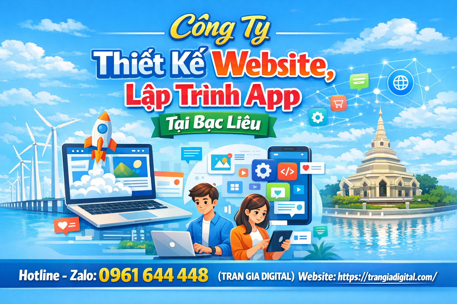 Công ty Thiết Kế Website, Lập Trình App Tại Bạc Liêu 
