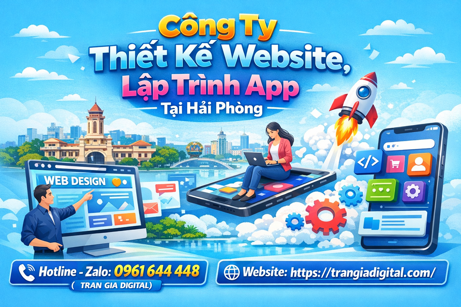 thiết kế website, lập trình app tại Hải Phòng