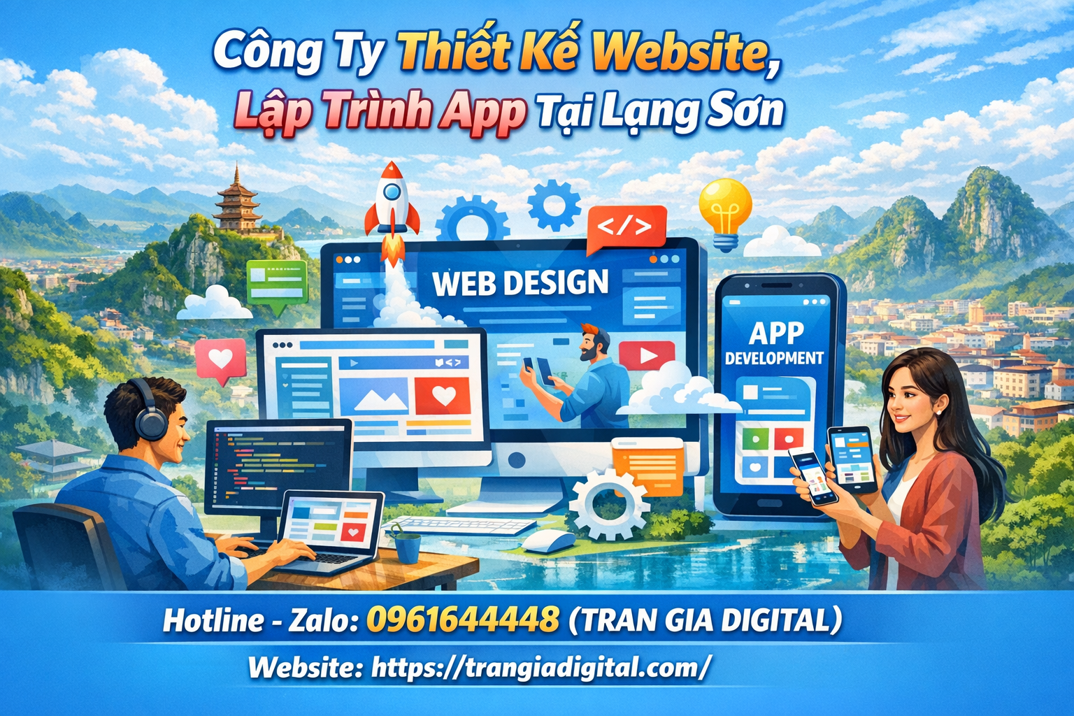 Công ty Thiết Kế Website, Lập Trình App Tại Lạng Sơn
