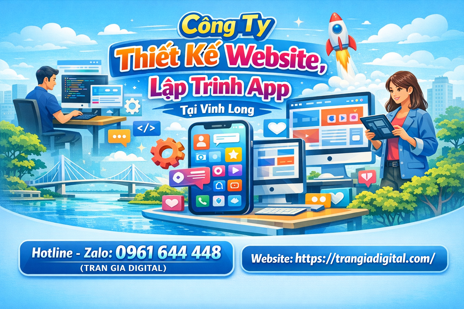 Công ty Thiết Kế Website, Lập Trình App Tại Vĩnh Long