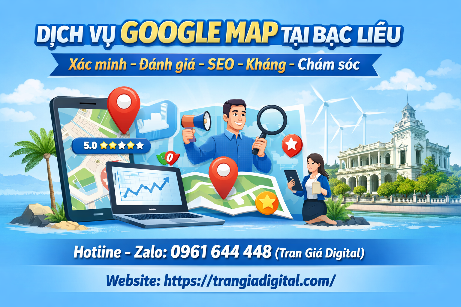 Dịch vụ Google Map tại Bạc Liêu