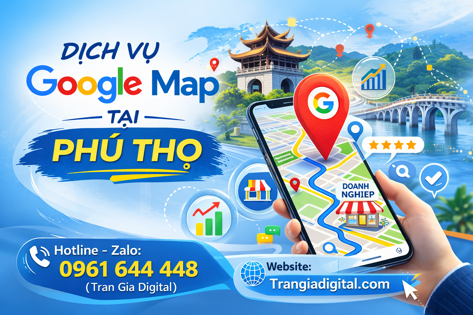 Dịch vụ Google Map tại Phú Thọ