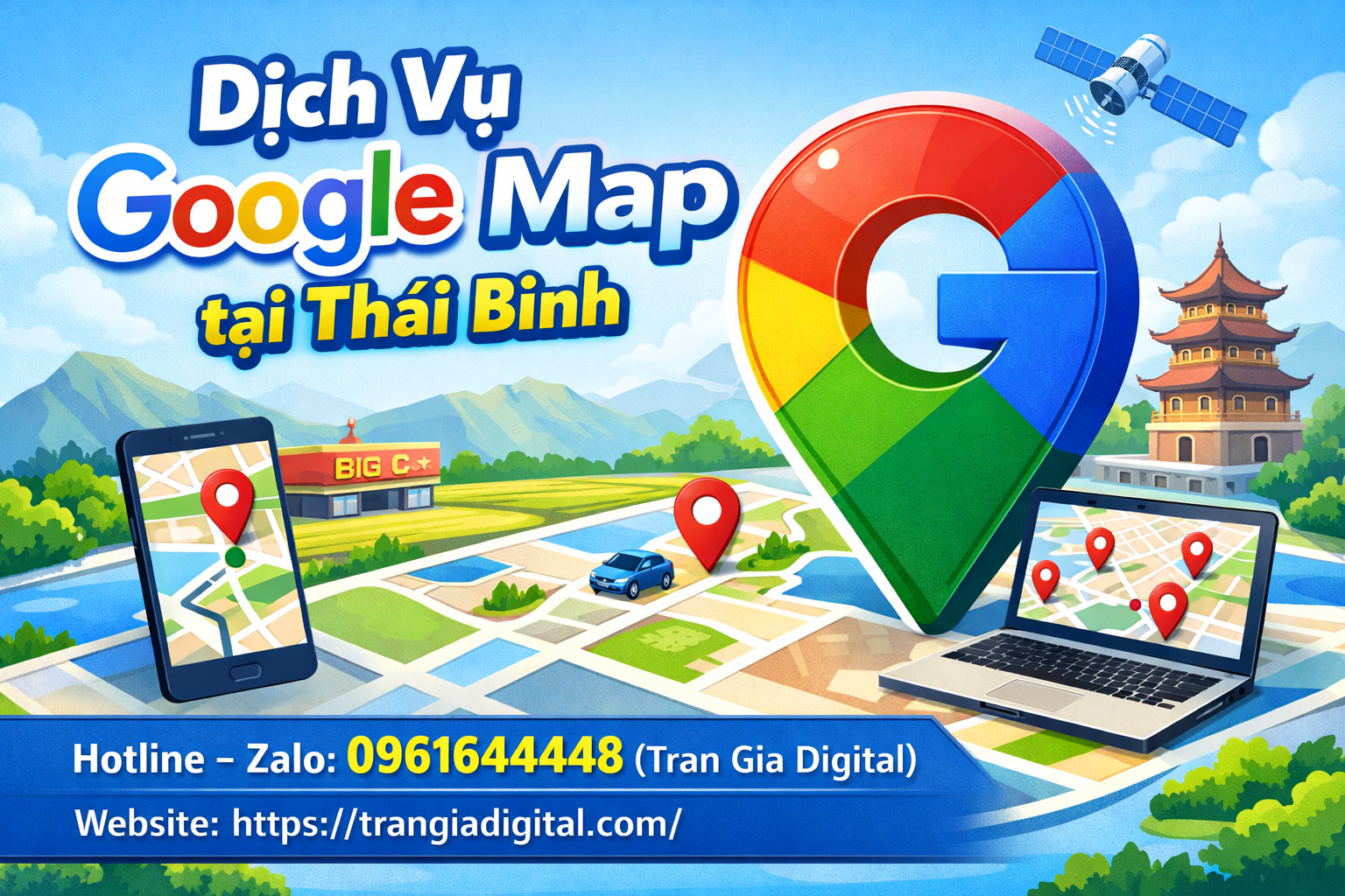 Dịch vụ Google Map tại Thái Bình