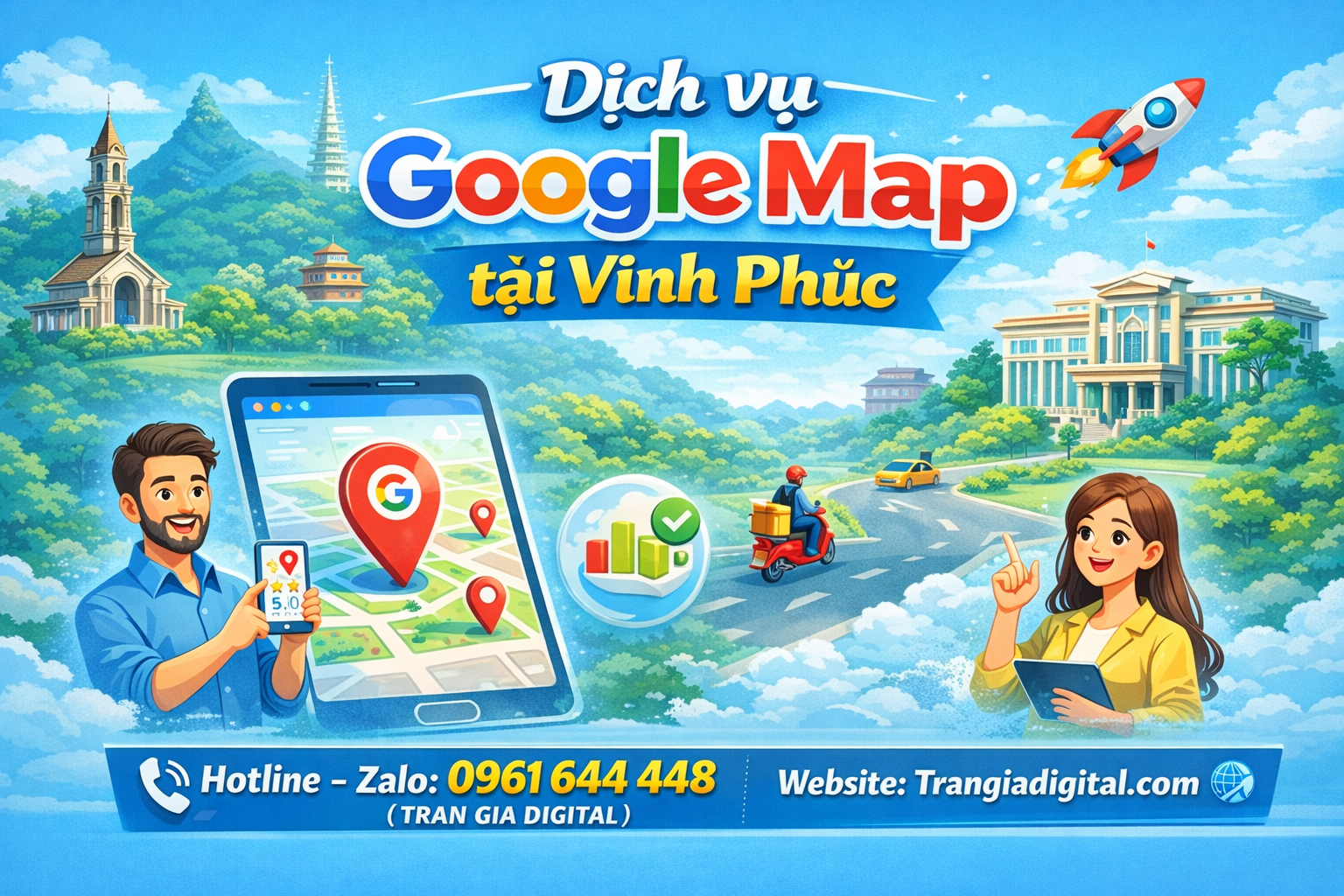 Dịch vụ Google Map tại Vĩnh Phúc