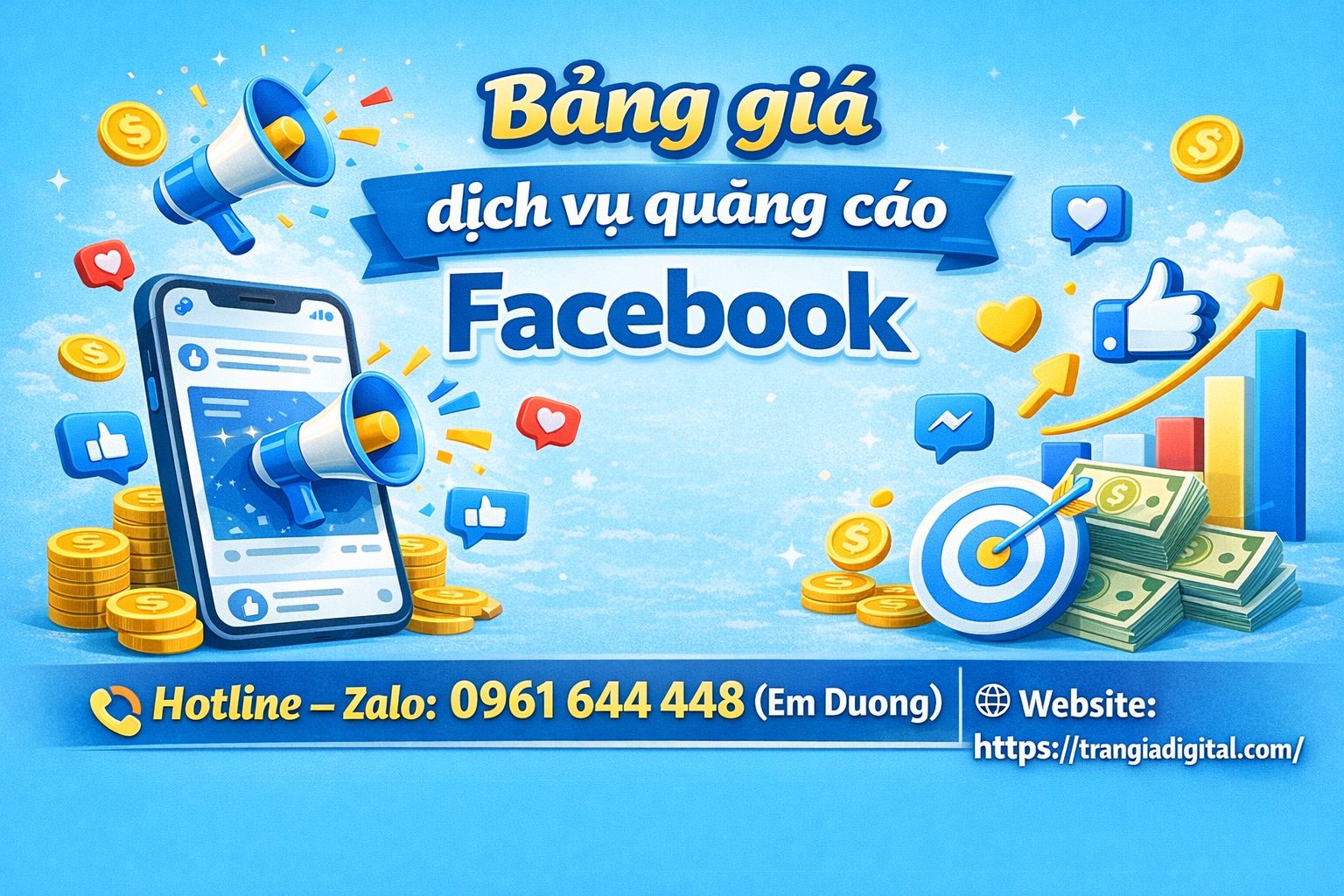 Bảng giá dịch vụ quảng cáo Facebook 