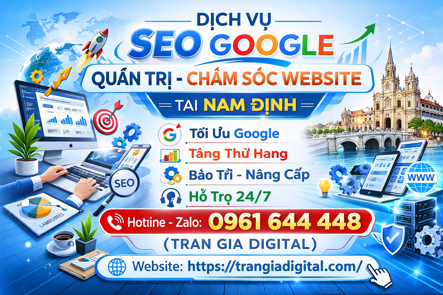 Dịch Vụ SEO Google, Quản Trị Chăm Sóc Website Tại Nam Định