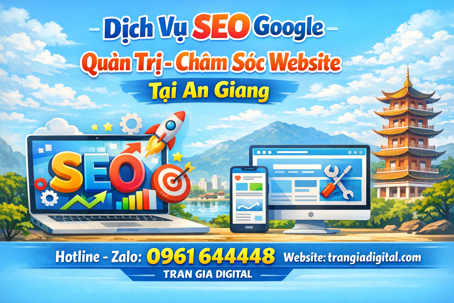 Dịch Vụ SEO Google, Chăm Sóc Website An Giang