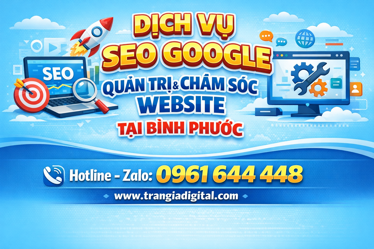 Dịch Vụ SEO Google, Quản Trị Chăm Sóc Website Tại Bình Phước