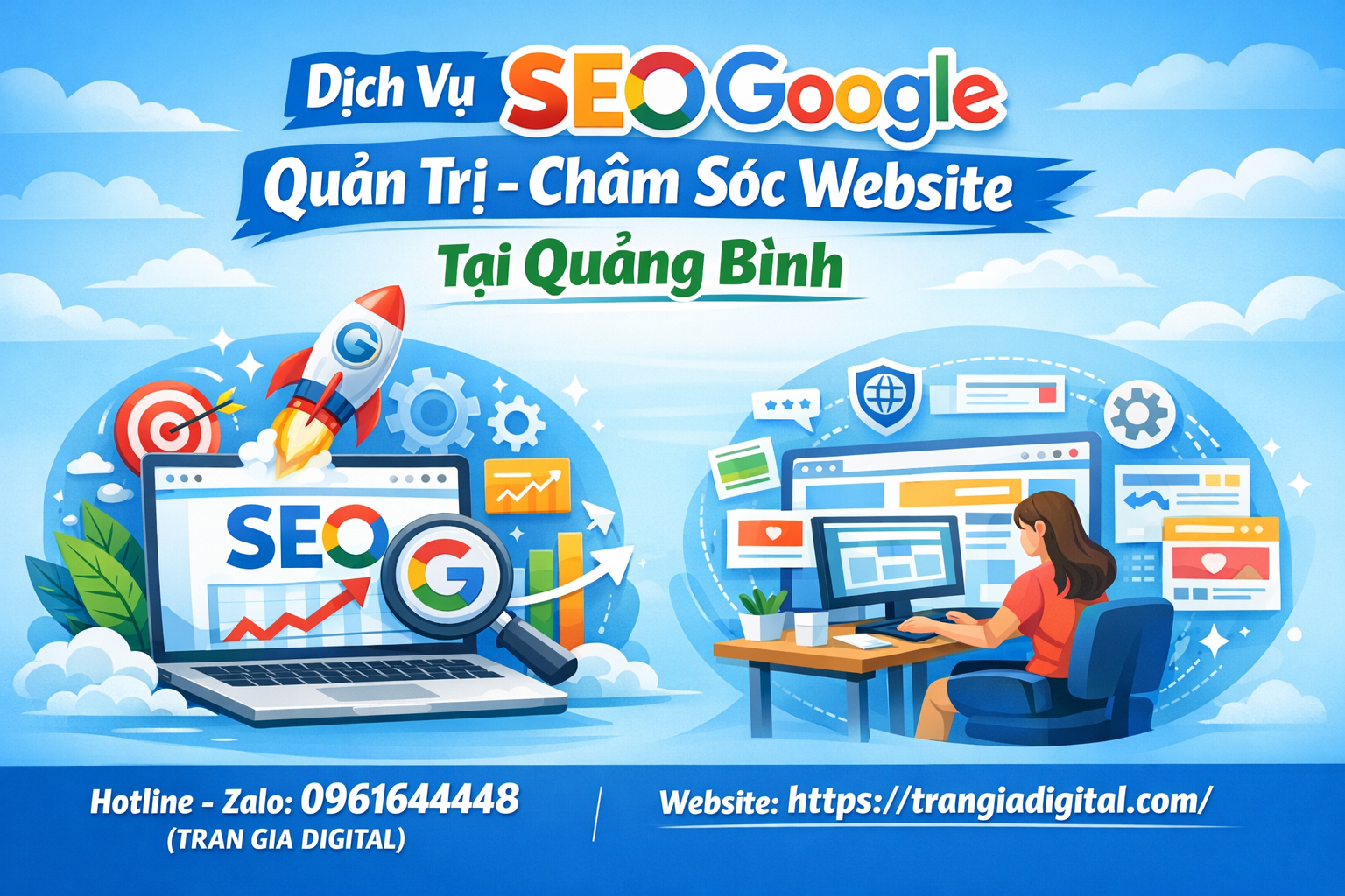 Dịch Vụ SEO Google, Quản Trị Chăm Sóc Website Tại Quảng Bình