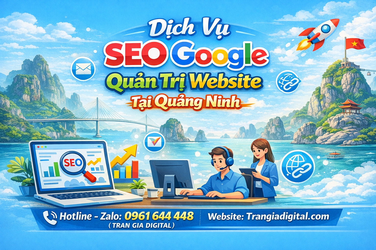 Dịch Vụ SEO Google, Quản Trị Chăm Sóc Website Tại Quảng Ninh
