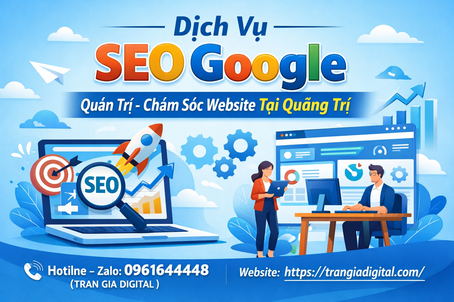 Dịch Vụ SEO Google, Quản Trị Chăm Sóc Website Tại Quảng Trị