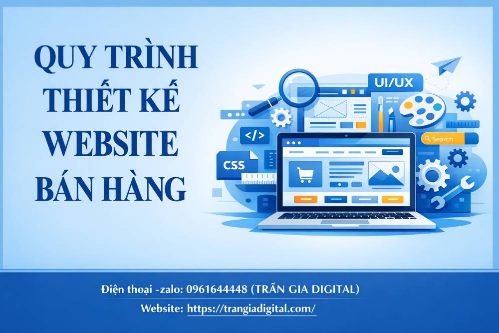 Quy trình thiết kế website bán hàng chuyên nghiệp chuẩn SEO 