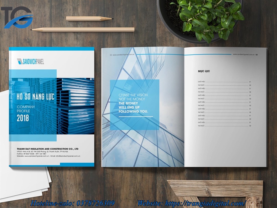 Dịch vụ thiết kế profile hồ sơ năng lực công ty