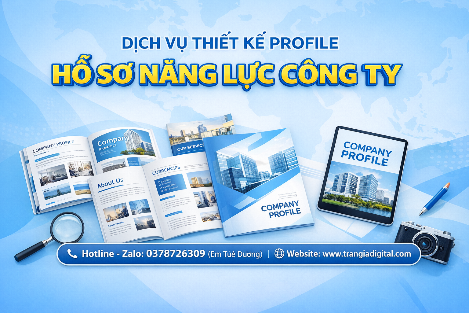 Dịch vụ thiết kế profile hồ sơ năng lực công ty