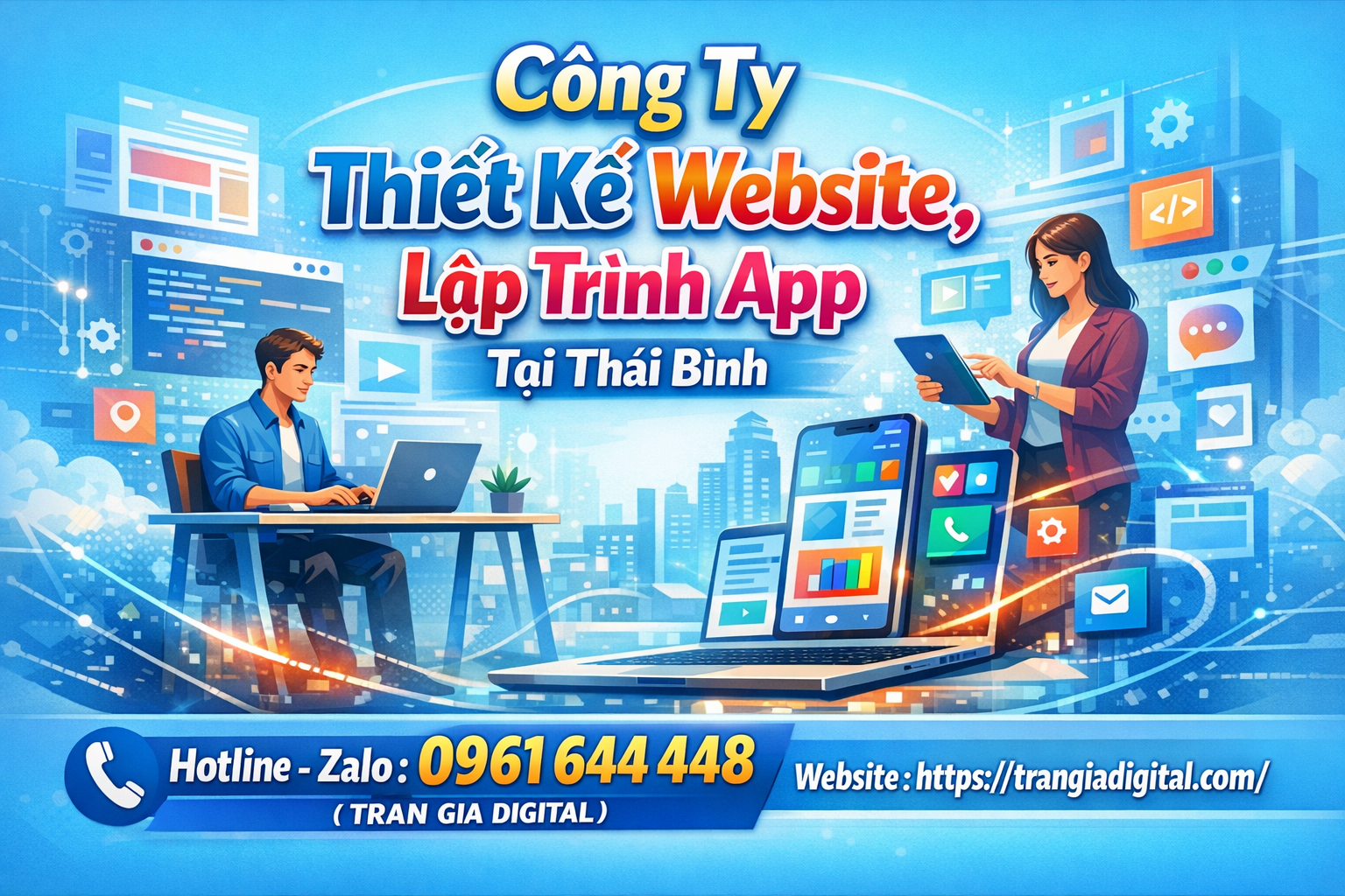 Công ty Thiết kế website, lập trình app tại Thái Bình