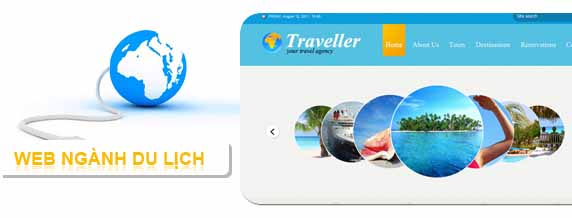 thiết kế website ngành du lịch